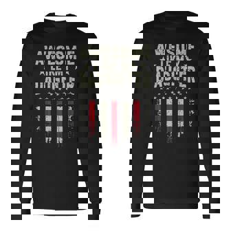 Awesome Like My Daughter Dad Fathers Day Long Sleeve T-Shirt | Seseable UK