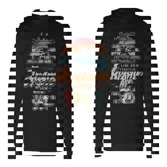 Awesomeince 1960 パームツリー 66歳の誕生日 長袖Tシャツ - Kawaiitshirt