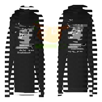 Baby Loading Please Wait ナマケモノのユーモア 長袖Tシャツ - Kawaiitshirt