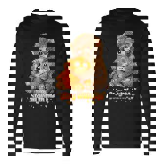 Baby Monkey Named Punchtay With Me パンチ メンズ レディース キッズ 男の子 長袖Tシャツ - Kawaiitshirt