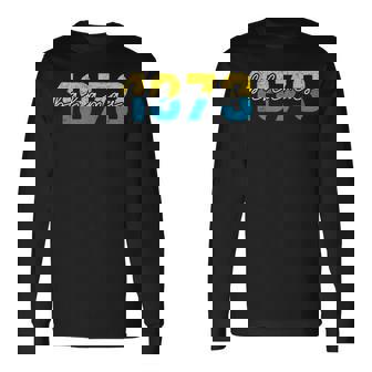 Bahamas Independence Day 1973 Bahamas Flag 50th Celebration Long Sleeve T-Shirt | Mazezy