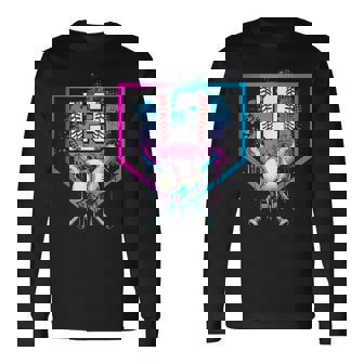 Baseball Drip 13Th Birthday Home Plate Boy Youth 13 Year Old Long Sleeve T-Shirt - Monsterry