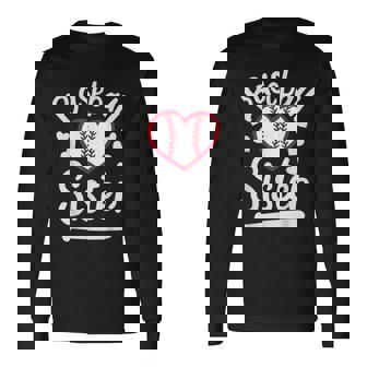 Baseballister At Heart プレイヤーズシスター、ベースボールシス 長袖Tシャツ - Kawaiitshirt