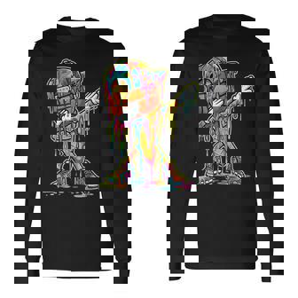 Basketball Ice Cream Dripping Dabbing Basketball Drip Boys Long Sleeve T-Shirt - Monsterry