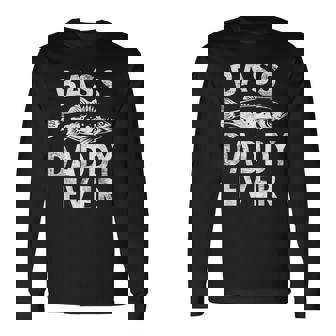 Bass Daddy Ever Fishing Daddy Father's Day 長袖Tシャツ - Kawaiitshirt