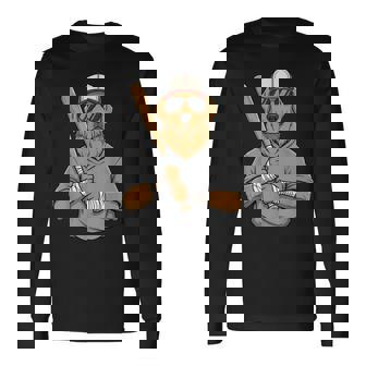 Beagle Baseball Dog Lovers Sports Player Tee Long Sleeve T-Shirt | Mazezy