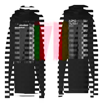 Belarus Germany Half Flag Belarusian German Unity Pride Long Sleeve T-Shirt | Mazezy