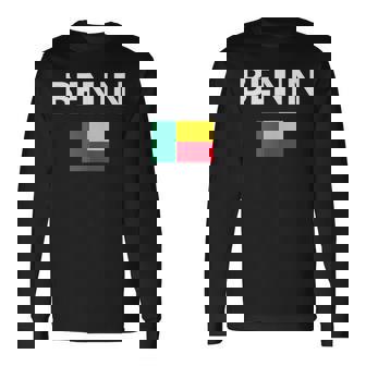 Benin Flag Country Nation Tank Top Long Sleeve T-Shirt | Mazezy