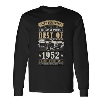 Best Of 1952 Birthday Classic Car Limited Edition Men 1952 Long Sleeve T-Shirt | Mazezy