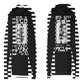 Best Dad By Bar For Disc Golf Lovers Father's Day Long Sleeve T-Shirt | Mazezy