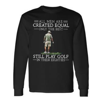 Best Play Golf Eighties Golfer Golfing Long Sleeve T-Shirt | Mazezy