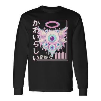 Biblically Accurate Angel Goth Pastel Weirdcore Aesthetic Long Sleeve T-Shirt - Thegiftio