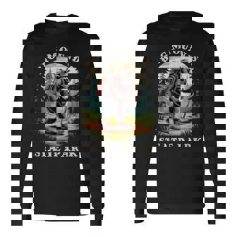 Big Mounds State Park Minnesota Hiking Trail Adventure Bear Long Sleeve T-Shirt | Mazezy