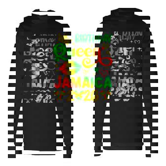 Birthday Queen Jamaica 2026 Birthday Trip Vacation Long Sleeve T-Shirt | Mazezy