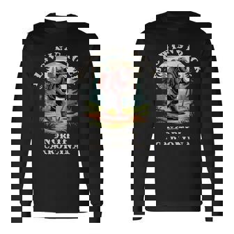 Blowing Rock North Carolina NC Blue Ridge Hiking Bear Long Sleeve T-Shirt | Mazezy