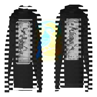 The Blue Jay Tarot Card Long Sleeve T-Shirt | Mazezy
