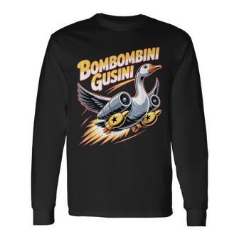 Bombombini Gusini Italiano Brainrot Meme Maglietta a maniche lunghe - Novitaregali