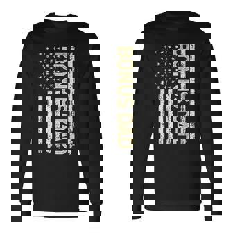 Bonus Dad Step-Dad Stepdad Father's Day Long Sleeve T-Shirt | Mazezy