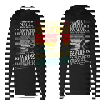 Boys Fishing School Is Important Fishing Importanter Long Sleeve T-Shirt - Monsterry