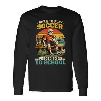 Boys Soccer Player Playing Soccer Long Sleeve T-Shirt - Thegiftio UK