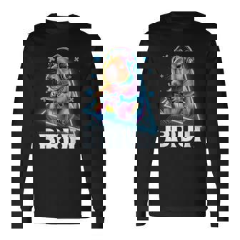 Bruh Player Retro Gaming Headset Controller Electronic Gamer Long Sleeve T-Shirt | Mazezy