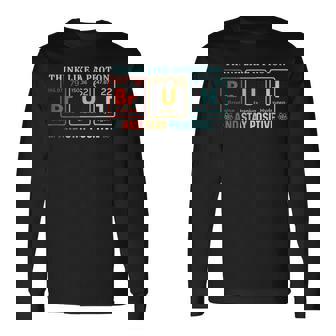 Bruh Think Like AProton Stay Positive Science Nerd Chemistry Tank Top Long Sleeve T-Shirt | Mazezy