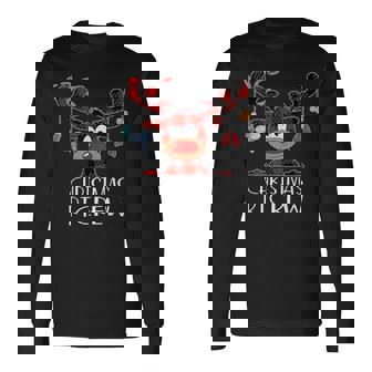 Buffalo Plaid Deer Christmas Rt Crew Respiratory Therapist Long Sleeve T-Shirt - Monsterry