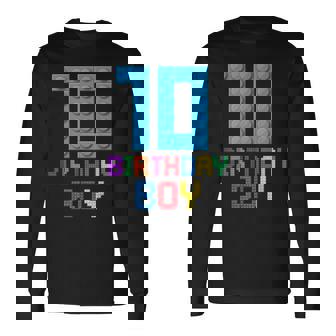 Building Bricks 10歳の誕生日 男の子 10年 マスタービルダー 長袖Tシャツ - Kawaiitshirt