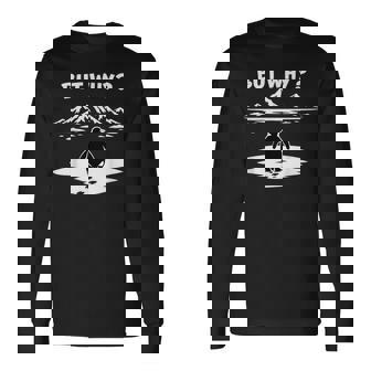 But Why Penguin Mountains Cute 長袖Tシャツ - Kawaiitshirt