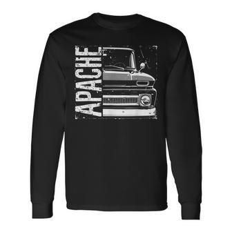 C10 Apache 1960-1966 Truck C10 Apache Classic Old Truck Long Sleeve T-Shirt - Thegiftio UK