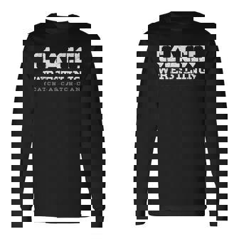 Cacc-キャッチ-レスリング 長袖Tシャツ - Kawaiitshirt