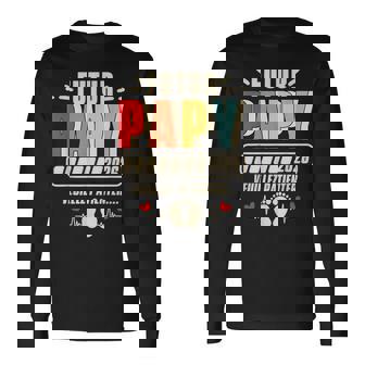 Cadeau Futur Papy 2026 Grand Père Annonce Grossesse Bébé T-shirt à manches longues - Cadeauxyz