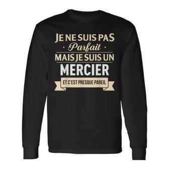 Cadeau Humour Mercier Nom De Famille T-shirt à manches longues - Cadeauxyz