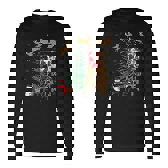 Camo Santa Christmas Deer Hunting Camouflage Hunter Long Sleeve T-Shirt - Thegiftio