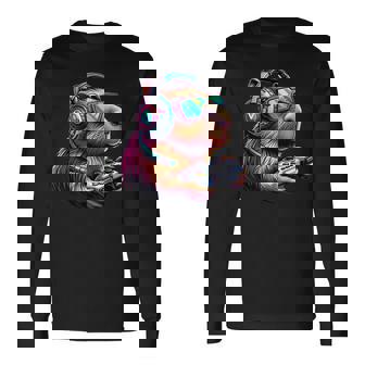 Capybara Lustigeideospiele Gamer Gaming Capybara Zocken Langarmshirts - Seseable