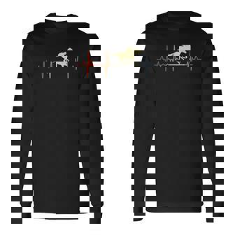 Cardiogramme Rétro Des Courses De Chevaux T-shirt à manches longues - Cadeauxyz