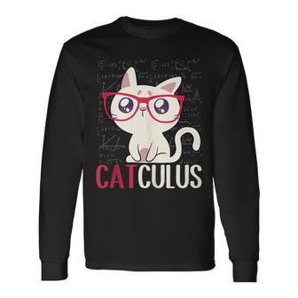 Catculus Mathematical Equations Cat Math Student Teacher Tank Top Long Sleeve T-Shirt | Mazezy