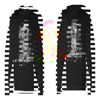 Cavalier King Charles Spaniel Dog Christmas Ornament Tree Long Sleeve T-Shirt | Mazezy