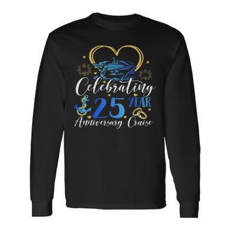 Celebrating 25 Years Anniversary Cruise 25Th Anniversary Long Sleeve T-Shirt - Thegiftio UK