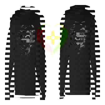 Celebrating New Mexico With Red And Green Chile Long Sleeve T-Shirt - Thegiftio