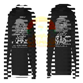 Certified Chaos Road Technician Retro Truck Driver Trucker Long Sleeve T-Shirt | Mazezy