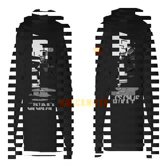 Checkmate Pawn Defeat King In Basketball チェスtシャツ 長袖Tシャツ - Kawaiitshirt