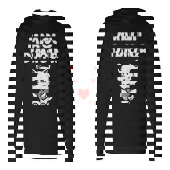 Chérie Manou D'amour Coupleaint-Valentin Mignon Manou T-shirt à manches longues - Cadeauxyz