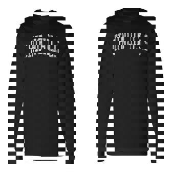 Chino Hills CA J02 Vintage Athletic Sports Long Sleeve T-Shirt | Mazezy