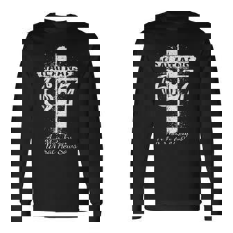 Christian Saying Scripture GALATIANS 6 7 REAPS What HE SOWS Long Sleeve T-Shirt | Mazezy