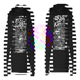 Christmas Chaos Coordinator Xmas Puppy Christmas Boxer Long Sleeve T-Shirt | Mazezy