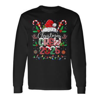 Christmas Crew 2025 Santa Hat Xmas Pajamas Matching Family Long Sleeve T-Shirt | Seseable UK