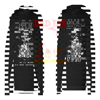 Christmas Santa Skeleton Dad Tax Papa Xmas Family Long Sleeve T-Shirt - Thegiftio
