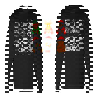 Christmas Gamer Boys Video Games Santa Elf Reindeer Gaming Long Sleeve T-Shirt | Mazezy