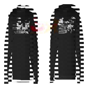 Christmas Golden Doodle Long Sleeve T-Shirt | Seseable CA